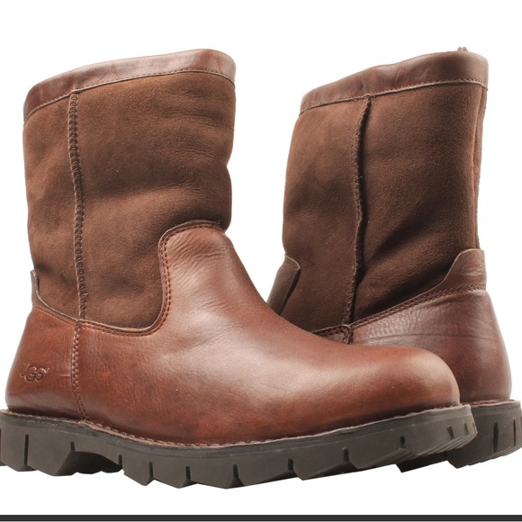 Men’s Ugg leather Beacon boots size 9 - Picture 1 of 8